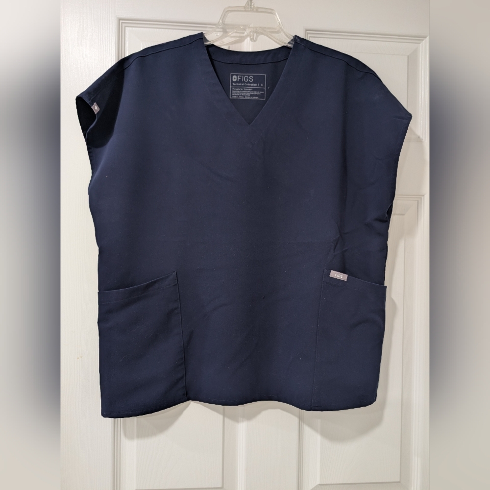 Figs Estella Navy Blue Women's Top